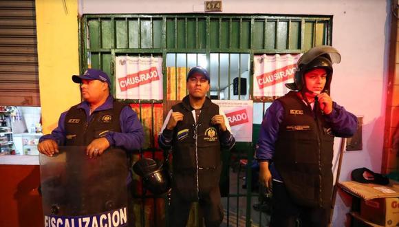 Centro de Lima: Restaurantes que eran fachadas de cantinas fueron clausuradas. (MML)