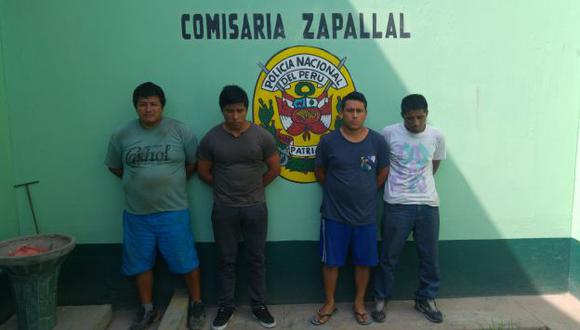 La Policía detuvo a cuatro delincuentes en Zapallal