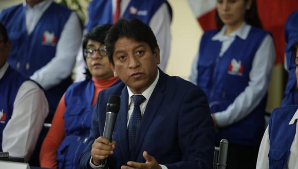 Defensor del Pueblo, Josué Gutiérrez, responde denuncia sobre su relación con caso fiscal de la Nación. (Foto: Britanie Arroyo/ @photo.gec)