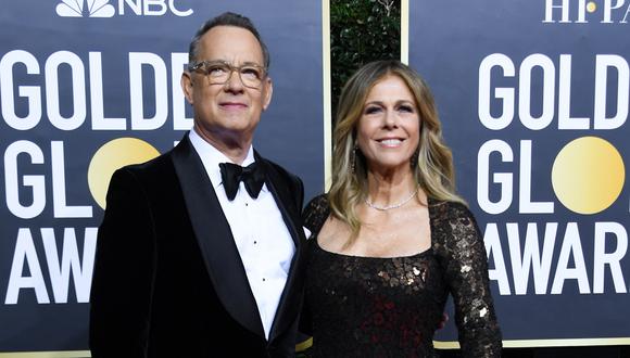 Tom Hanks y su esposa Rita Wilson dieron positivo a prueba de coronavirus. (AFP)