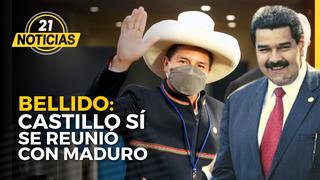 Bellido revela que Castillo sí se reunió con Maduro