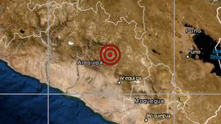 Dos sismos se reportaron en Arequipa esta mañana, señaló el IGP
