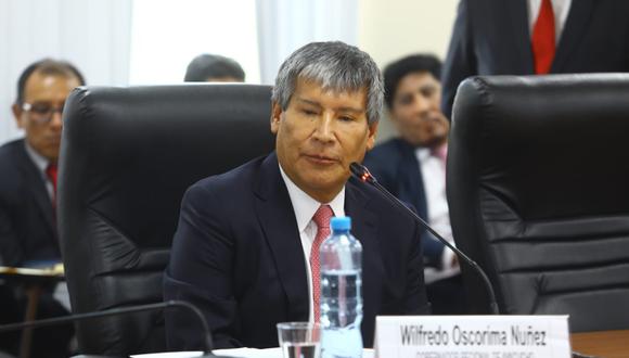 Gobernador de Ayacucho, Wilfredo Oscorima, fue citado por la Comisión de Fiscalización del Congreso. (Foto: Parlamento)