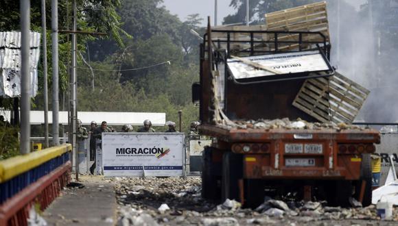 Los enfrentamientos comenzaron porque no permitían el ingreso de la ayuda humanitaria a Venezuela. (Foto: AP)