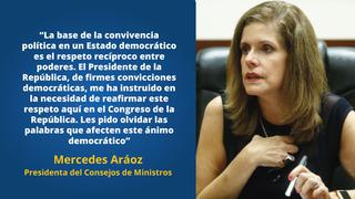 Mercedes Aráoz: Las principales frases de su exposición ante el Congreso