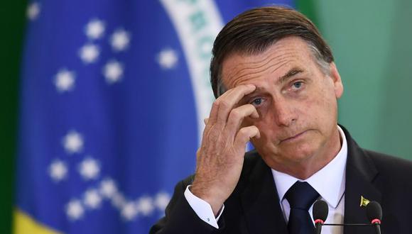 Brasil: Presidente Jair Bolsonaro dice que posiblemente tiene un cáncer de piel. (AFP)