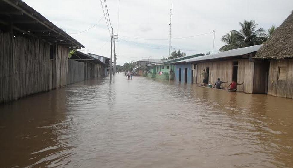 El desborde del río Huallaga ha dejado más de 400 familias damnificadas en el distrito de El Porvenir, en la provincia de San Martín, debido a las intensas lluvias que se vienen registrando en la zona. (Ronald Ríos)