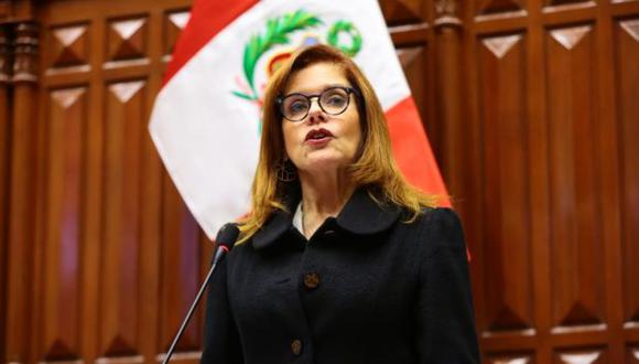 Mercedes Araoz: “He decidido renunciar irrevocablemente al cargo de Vicepresidenta”. (Foto: GEC)
