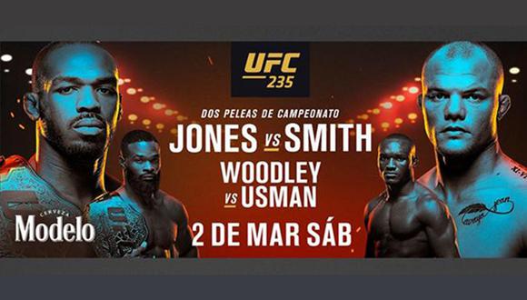 Jon Jones vs. Anthony Smith lucharán por el título de peso semicompleto de la UFC. (Foto: UFC)