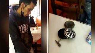 Surco: Capturan ladrón que se escondió en restaurante con autopartes en los bolsillos