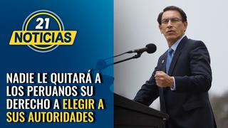 Martín Vizcarra: “Nadie le quitará a los peruanos su derecho a elegir a sus autoridades”