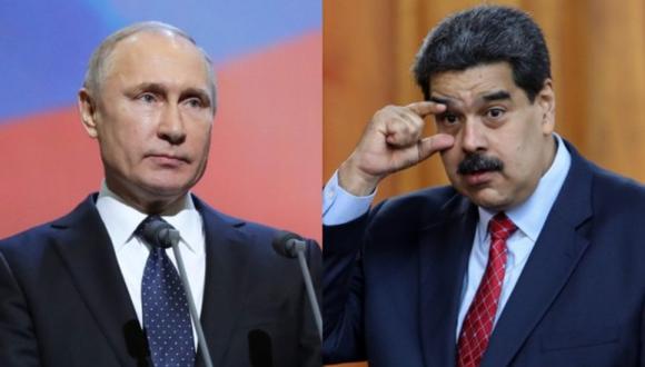 Desde un primer momento el presidente ruso, Vladímir Putin, le brindó apoyó al líder chavista Nicolás Maduro. (Foto: AFP / EFE)