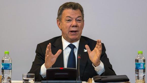 Juan Manuel Santos visitó Arequipa para reunirse con PPK. (AFP)