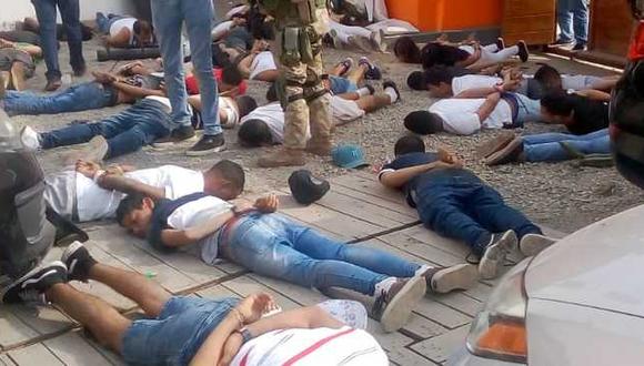Hampones venezolanos  buscan desestabilizar al Perú. (Foto: Mininter)