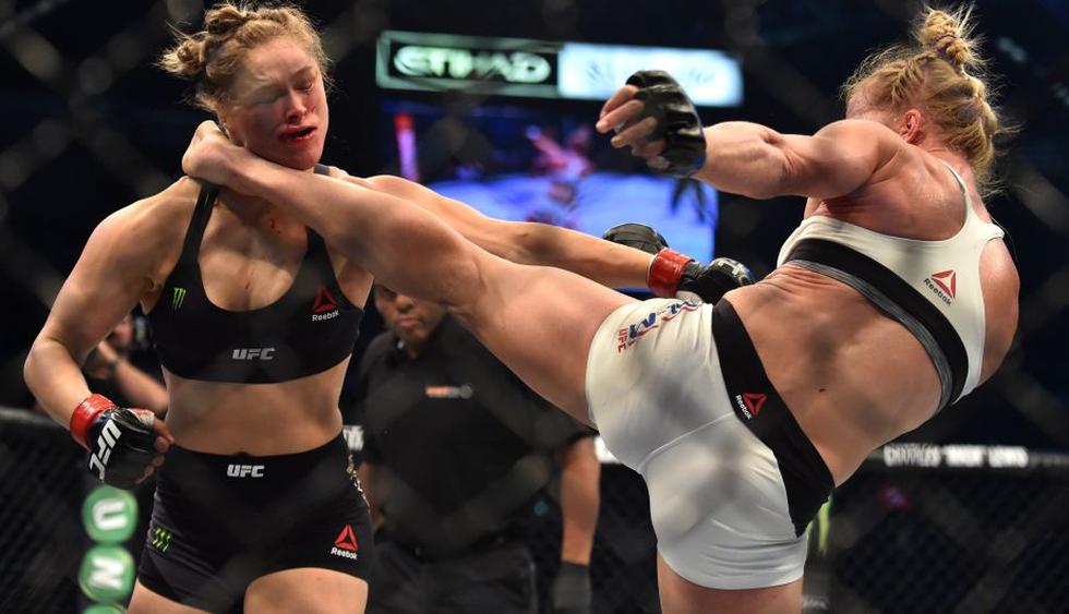 UFC 193: Holly Holm le arrebató el invicto y el título de peso gallo a Ronda Rousey. (USI)