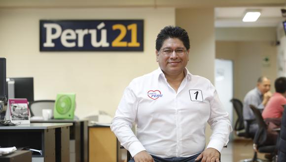 Rennán Espinoza va con el N°1 por Somos Perú. (Piko Tamashiro/GEC)