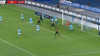 Inter de Milán vs. Napoli: Eriksen le anotó gol olímpico al colombiano David Ospina Eriksen en la Copa Italia [VIDEO]
