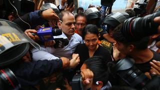 Keiko Fujimori llegó a la Sala Penal Nacional, en donde se decide su nuevo pedido de prisión preventiva