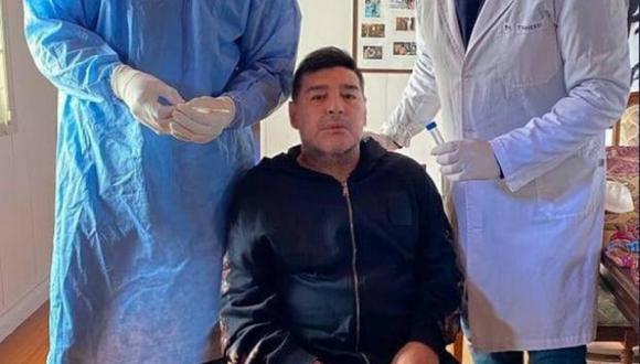 Diego Maradona dio negativo a la prueba de coronavirus. (Foto: Twitter)