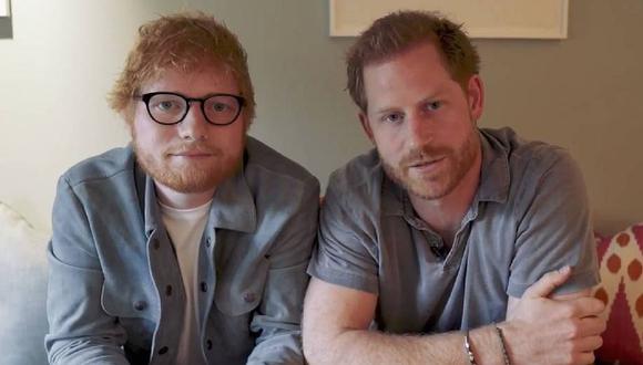 Ed Sheeran y el príncipe Enrique colaboran por la salud mental. (Foto: Captura)