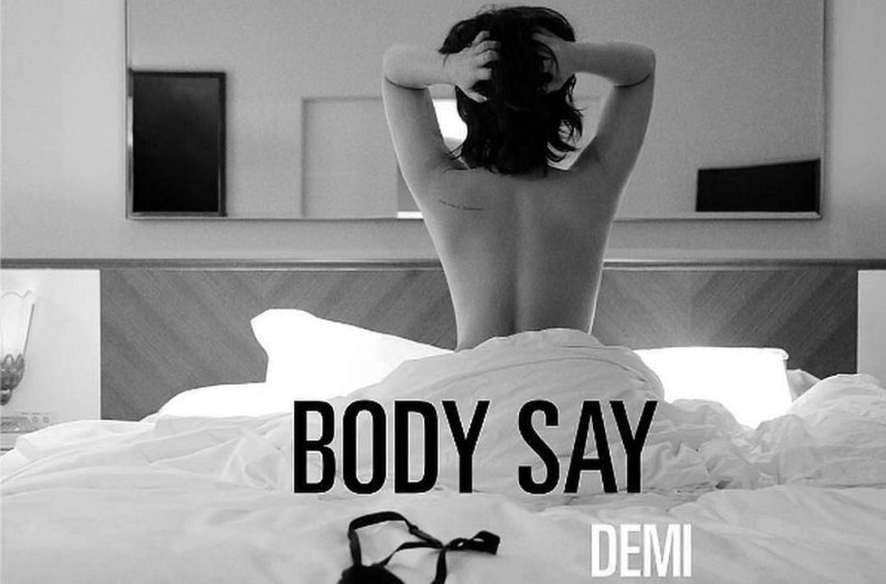 Demi Lovato recurrió otra vez al desnudo para promocionar su tema 'Body say'. (Instagram)