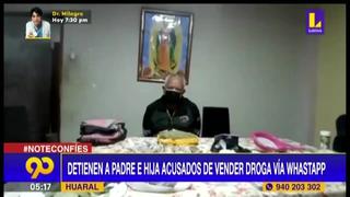 Huaral: Capturan a padre e hija acusados de vender droga vía Whatsapp