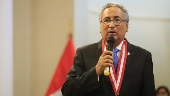El presidente del Poder Judicial, José Luis Lecaros, aseguró que no es amigo ni de Walter Ríos ni de Humberto Abanto. (Foto: GEC)