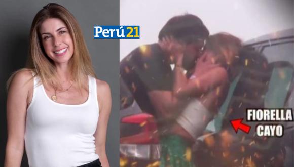 Fiorella Cayo fue captada besándose con misterioso jovencito. (Foto: Instagram / Willax TV)