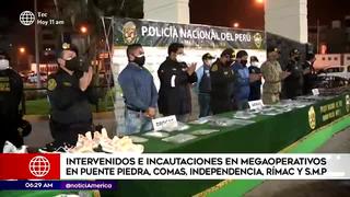 Policía desarticula cinco bandas criminales tras megaoperativo en Lima Norte
