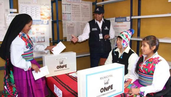 Primera mesa de sufragio se instaló a las 5 a.m. en Puno. (ONPE)