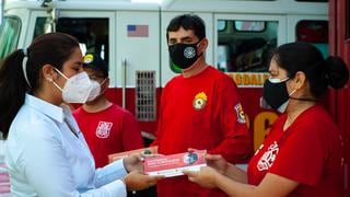 Bomberos del Perú reciben 200 mil mascarillas del Grupo Romero [FOTOS] 