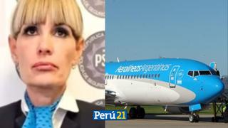 Argentina: Azafata es arrestada por dar falso aviso de bomba en avión donde se encontraba su expareja