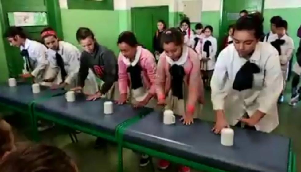 En Facebook fue colgado el video de unos escolares de Uruguay que protagonizan una perfecta coreografía en clases. Las reacciones en redes sociales hicieron viral al clip audiovisual. (Foto: Captura)