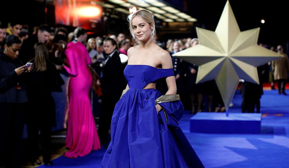 Brie Larson, actriz que interpreta a "Capitana Marvel", se robó las miradas de todos los asistentes a la ceremonia. (Fotos: AFP)