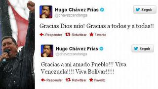 Hugo Chávez: “Gracias a mi amado pueblo”
