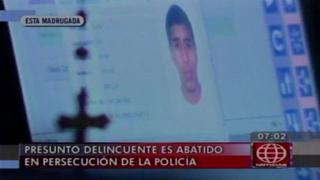 Cercado de Lima: Policía abatió a presunto delincuente tras persecución y balacera [Video]