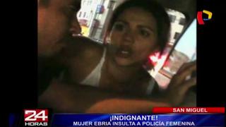 San Miguel: Dictan 5 meses de prisión para mujer ebria que insultó y agredió a policías [Video]