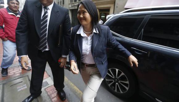 Keiko Fujimori llegó en su tercera citación a la fiscalía. (Mario Zapata/Perú21)