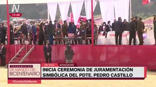 Evo Morales y Alberto Fernández desmantelaron escenario en juramentación de Pedro Castillo