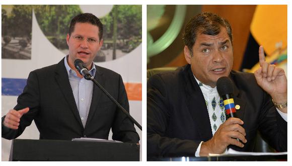 Mauricio Rodas, alcalde de Quito y Rafael Correa, presidente de Ecuador (El financiero).