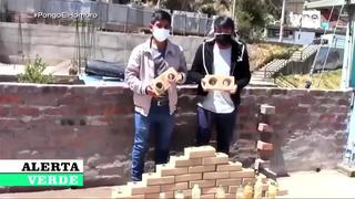 Jóvenes crean ladrillos lego ecológicos en Huancavelica