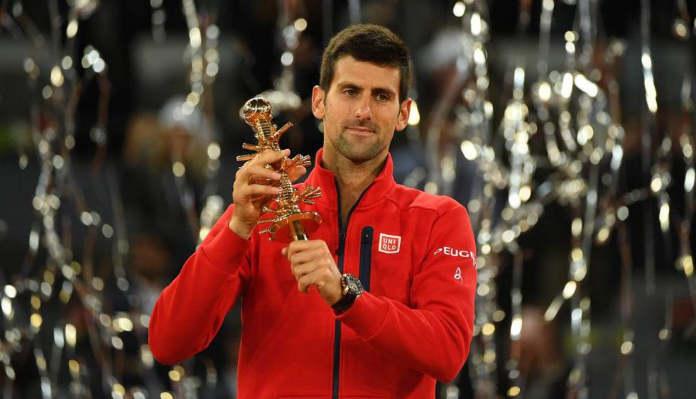 Novak Djokovic venció a Andy Murray y se coronó campeón del Master 1000 de Madrid. (AFP)