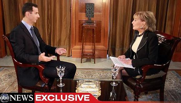 Periodista Bárbara Walters viajó a Siria para entrevistar a Bashar al Asad. (ABC)