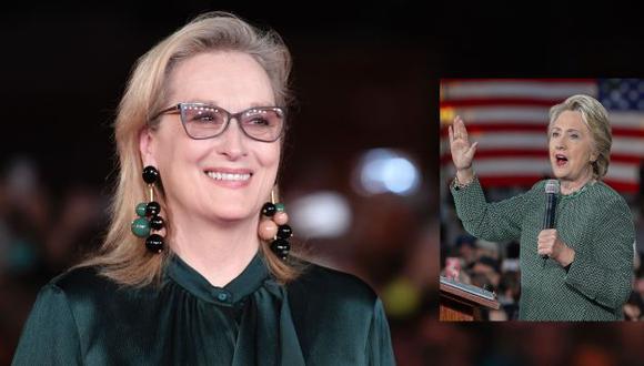 Meryl Streep no descarta interpretar a Hillary Clinton en una película biográfica. (AP)