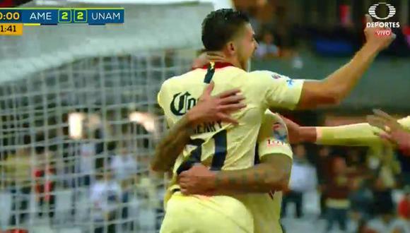 Aspi fue el gol de Martin para el 2-2 final en Liga MX. (Captura: YouTube)