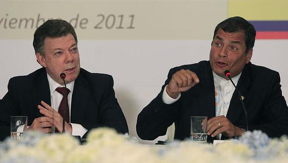 Santos y Correa están de acuerdo con límites marítimos. (AP)