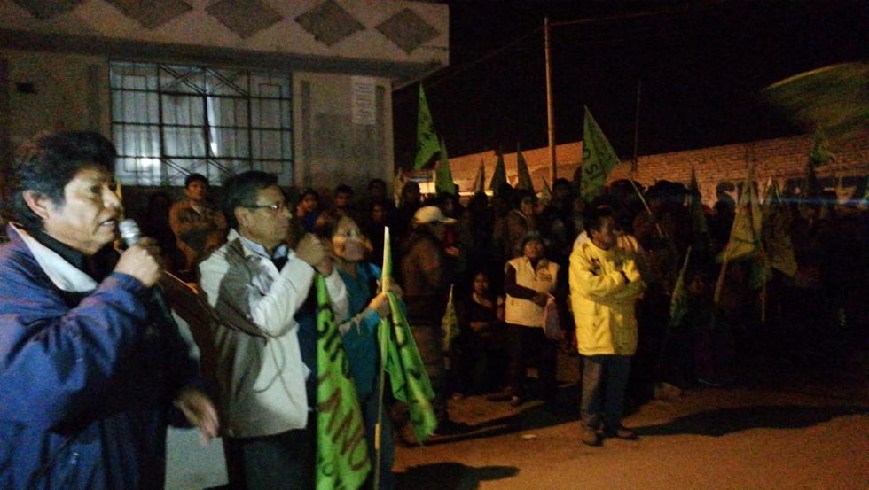 Opositores a Tía María anuncian huelga en Islay. (Fotos: Miguel Idme)