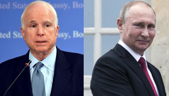 &quot;Vladimir Putin es más peligroso que el Estado Islámico&quot;, dijo John McCain. (AFP/AP)