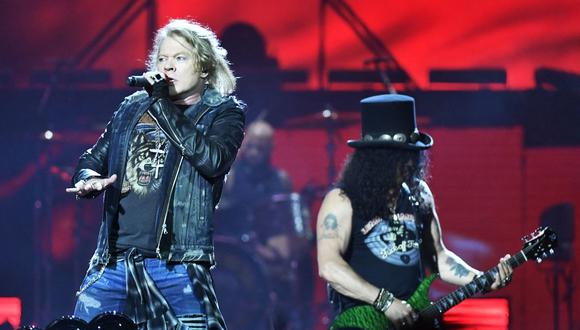 Axl Rose, Slash y Duff McKagan se encuentran inmersos en su gira "South American Tour 2022". (Foto: Vilhelm STOKSTAD / TT News Agency / AFP)