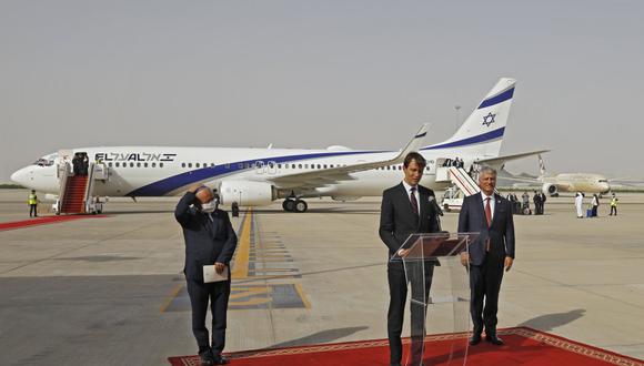 La Primera delegación israelí en EAU tiene previsto preparar con sus anfitriones emiratíes la firma de varios acuerdos de cooperación en materia tanto económica como civil. (Foto: NIR ELIAS / POOL / AFP)